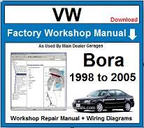 VW Volkswagen Bora Workshop Repair Manual